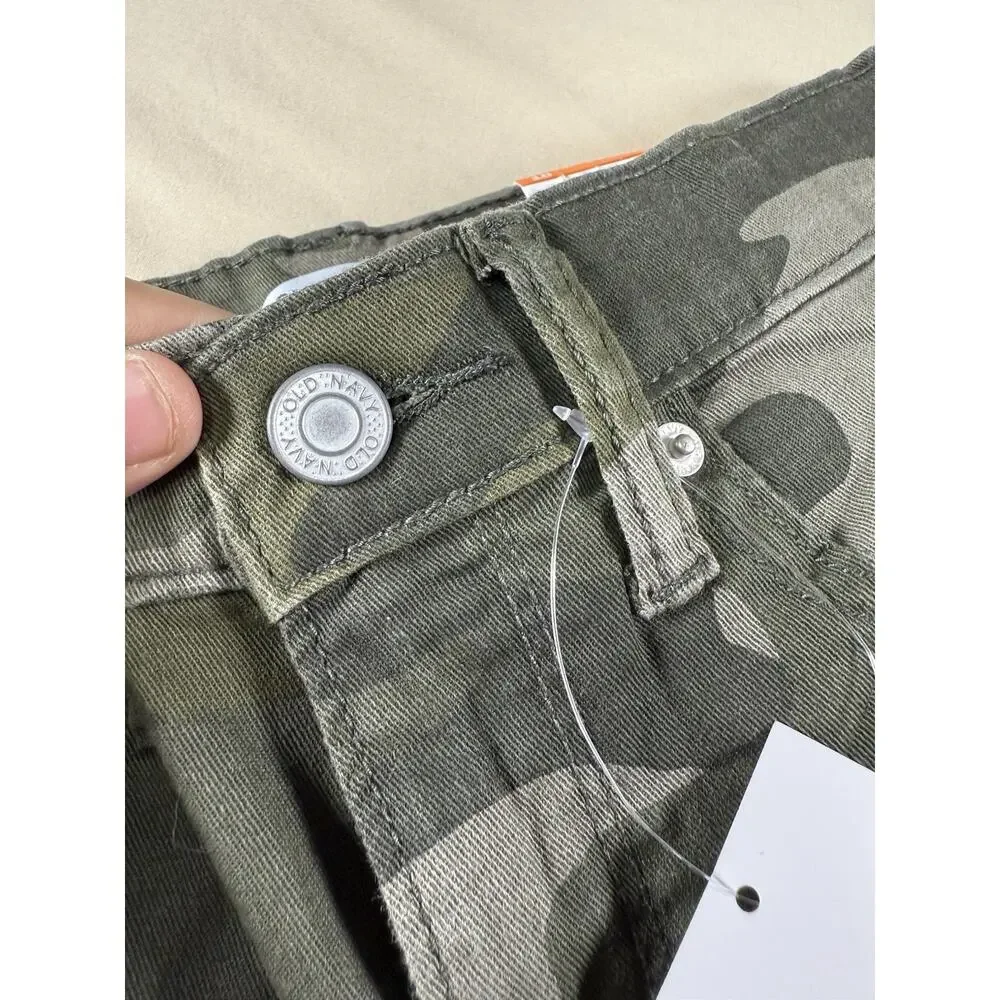 NWT Old Navy Boys Jeans Pants Camouflage Karate Slim Flex Max Built in Size 10